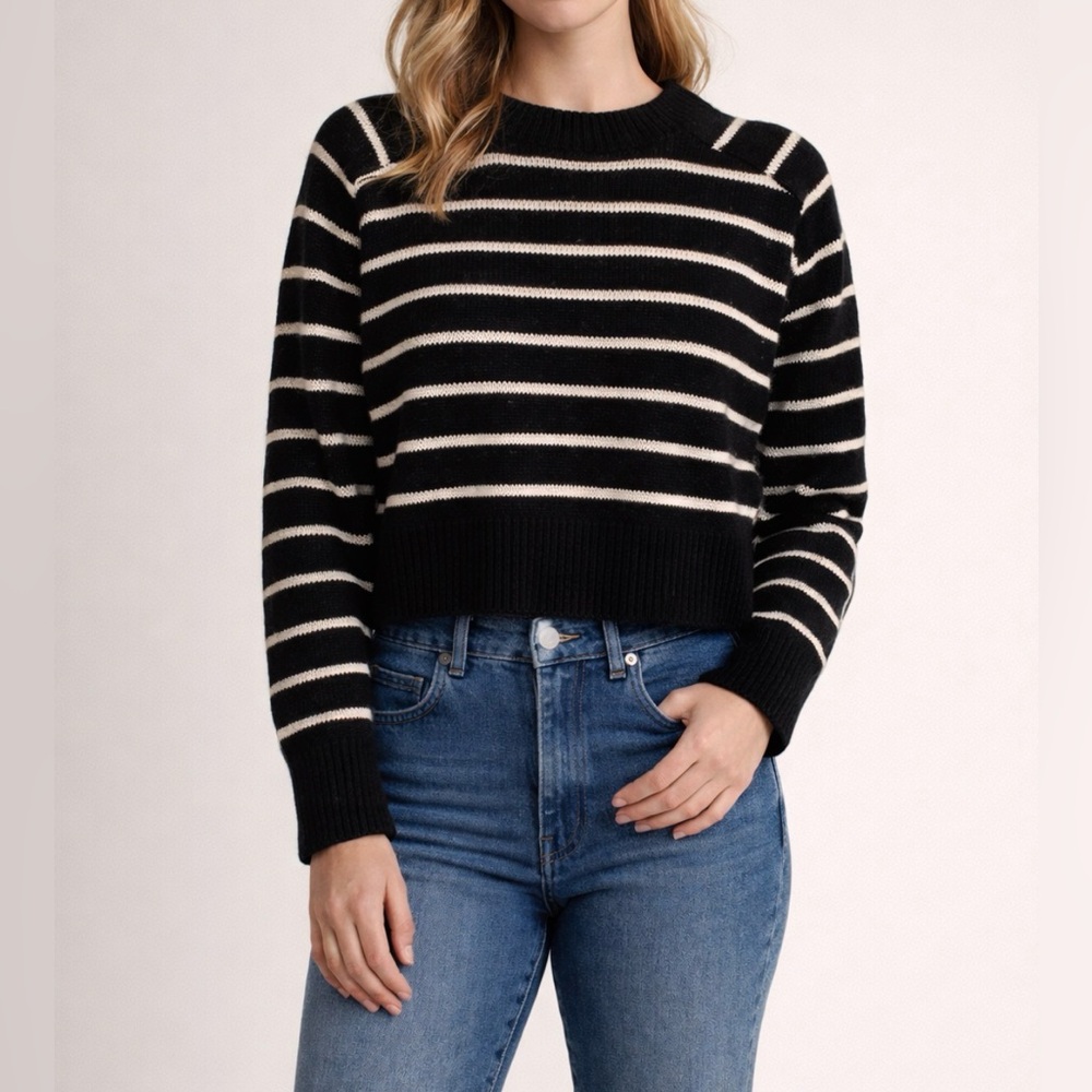 Philosophy Modern Black and White Striped Sweater size X-Small